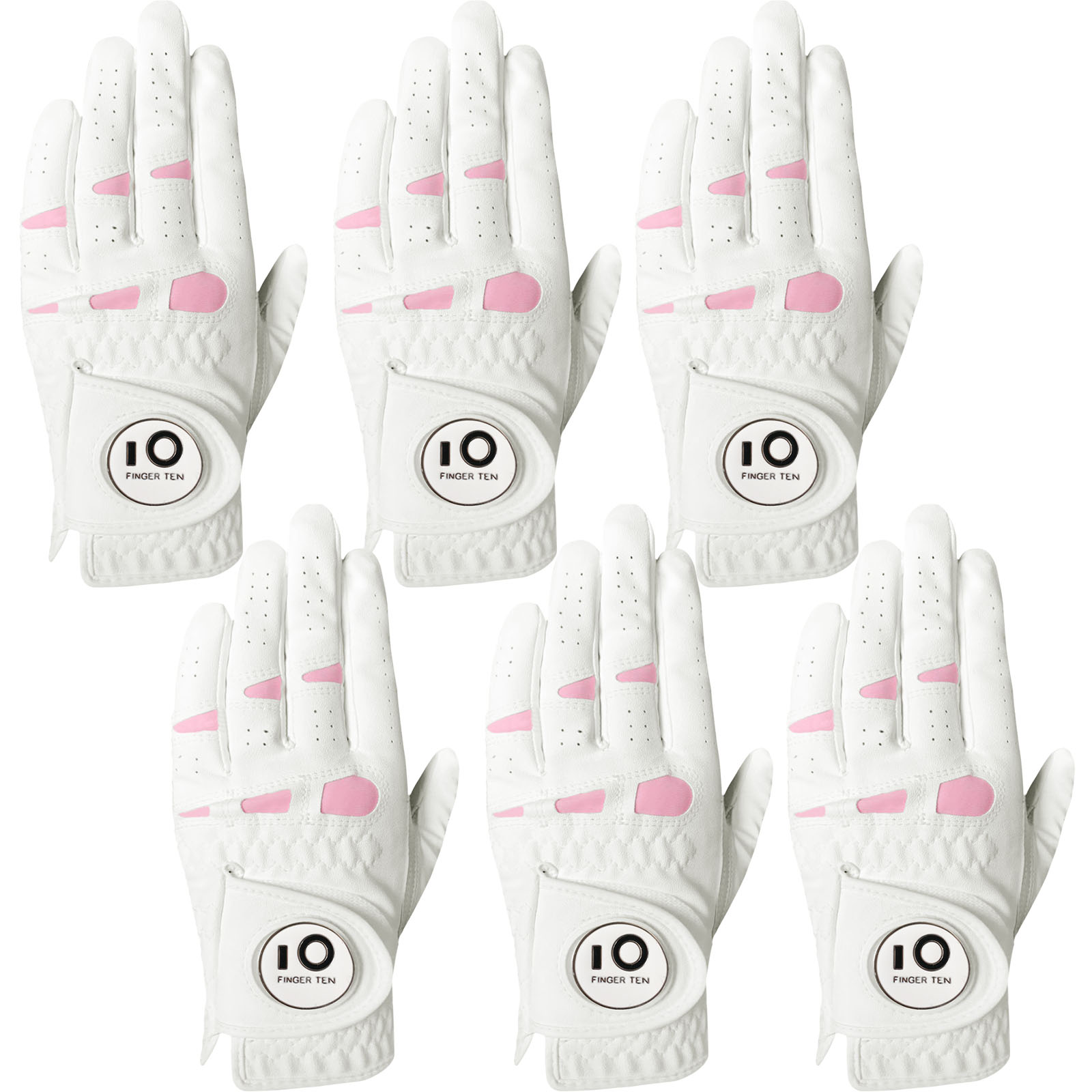 Ball Marker Set - 6 Pcs Rain Grip All Weather