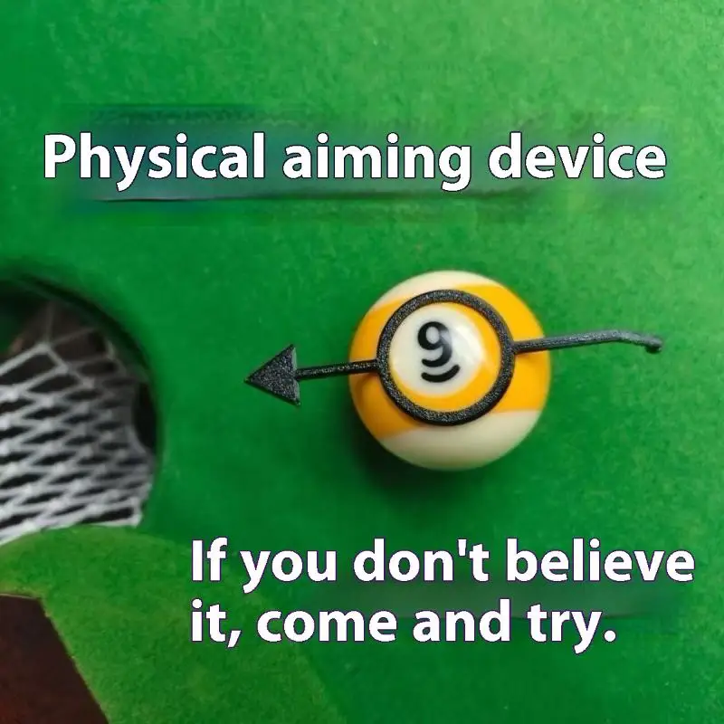 Ball Marker Set - Pool Billiards Aid Practice Aiming Guide