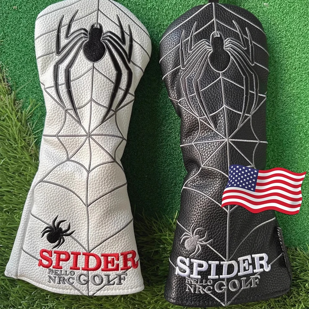 Golf Equipment Suppliers - PU Leather Spider Golf Head Covers