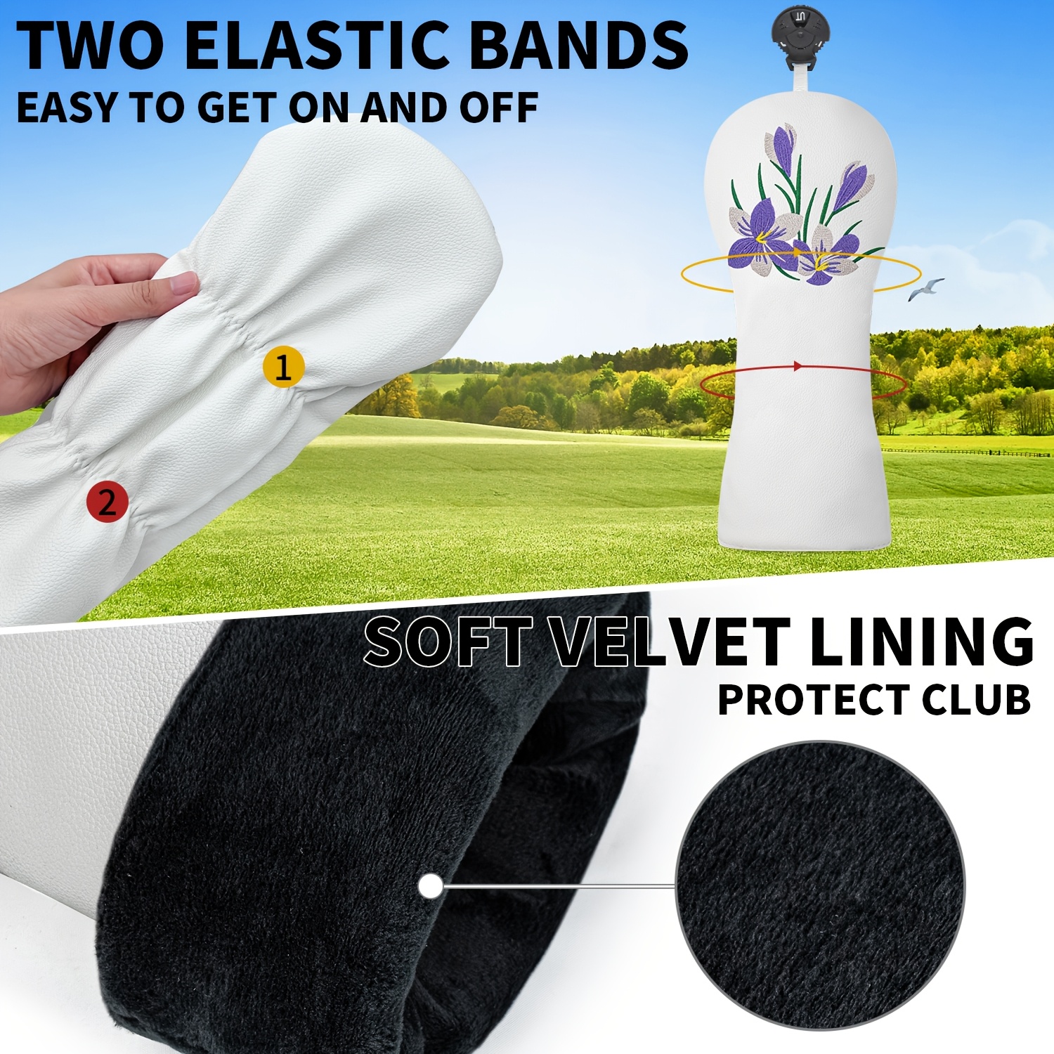 1pc/3pcs Driver, Fairway, Hybr – Headcover Driver recenzja i cena