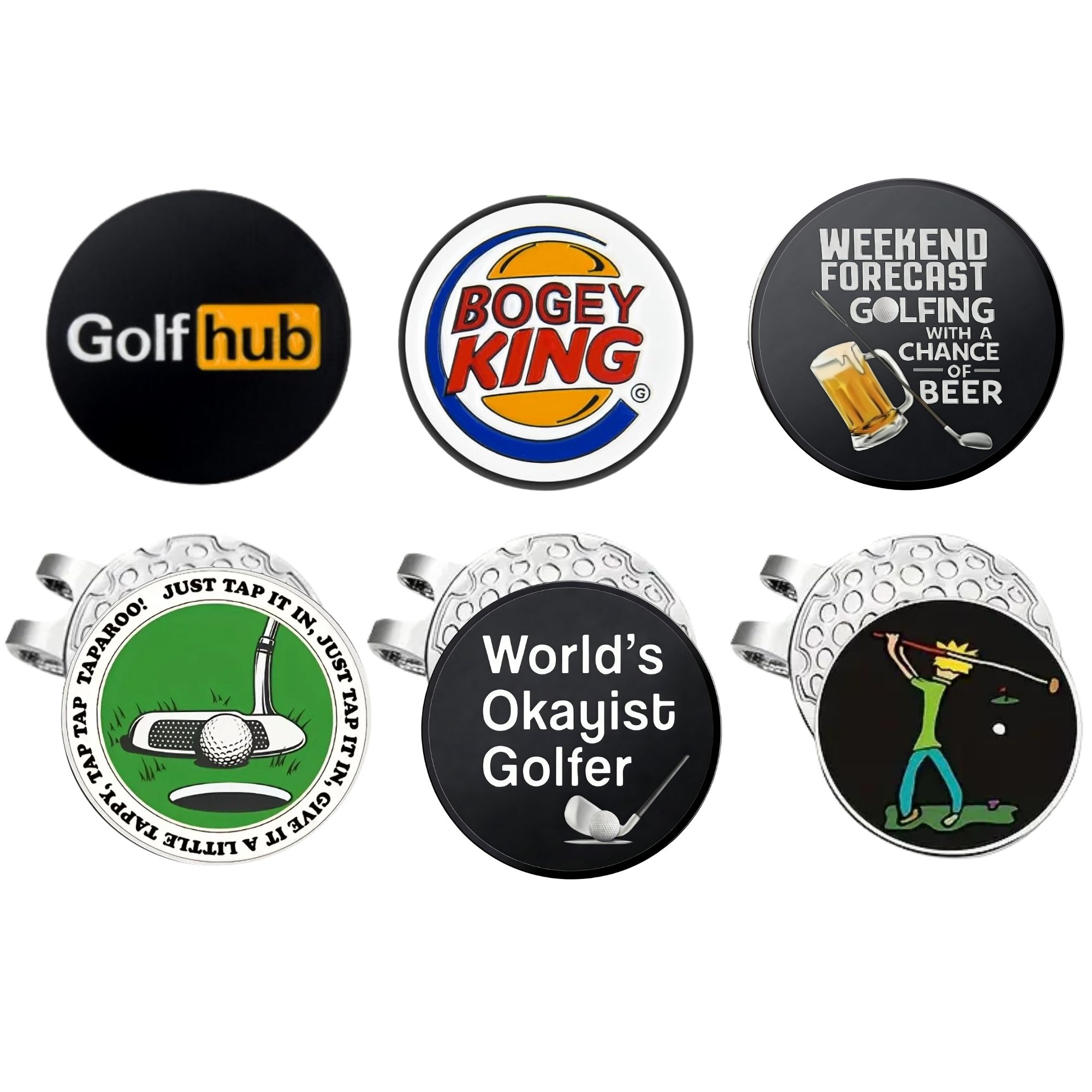 6 pcs Durable Golf Markers wit – Ball Marker Set recenzja i cena