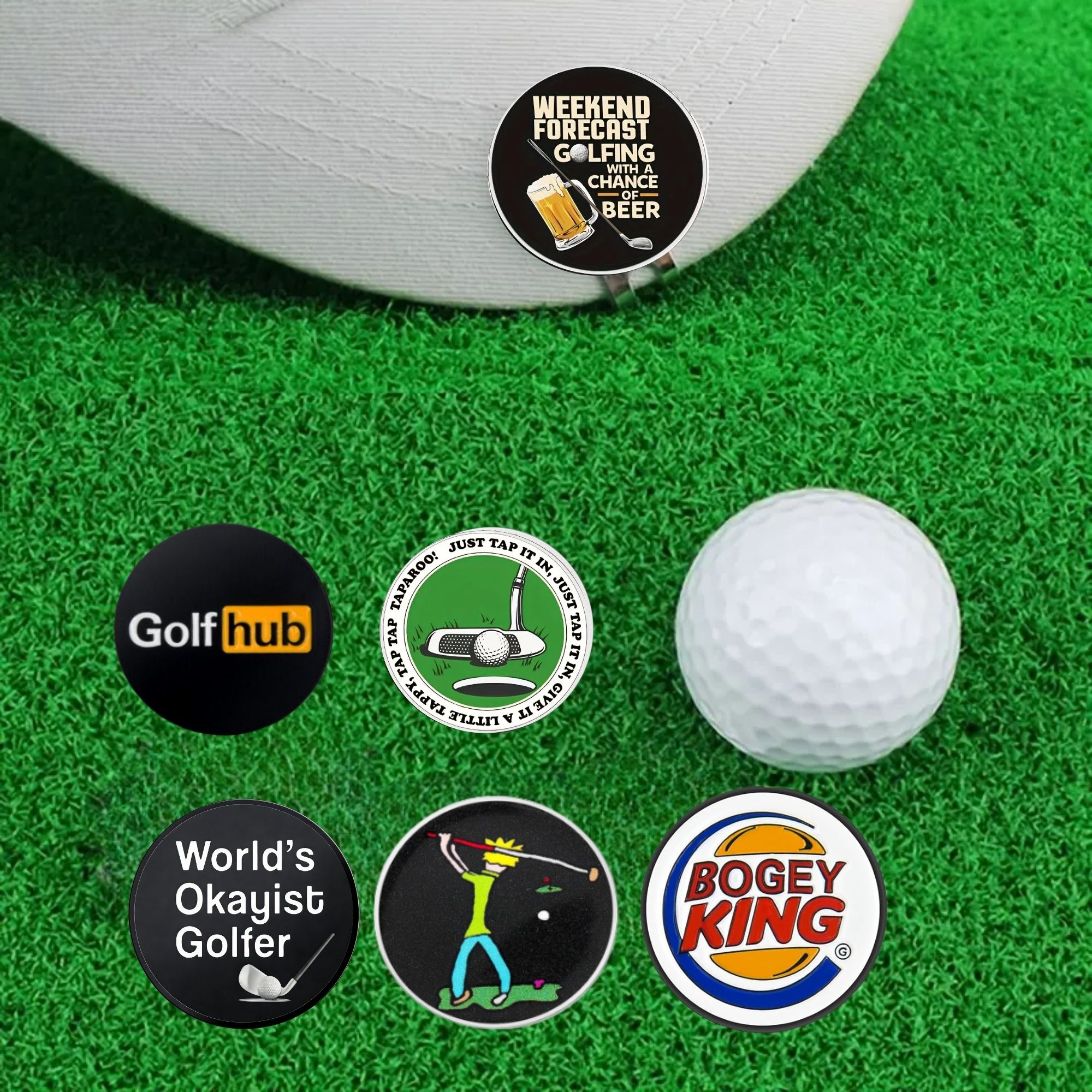 6 pcs Durable Golf Markers wit – Ball Marker Set recenzja i cena