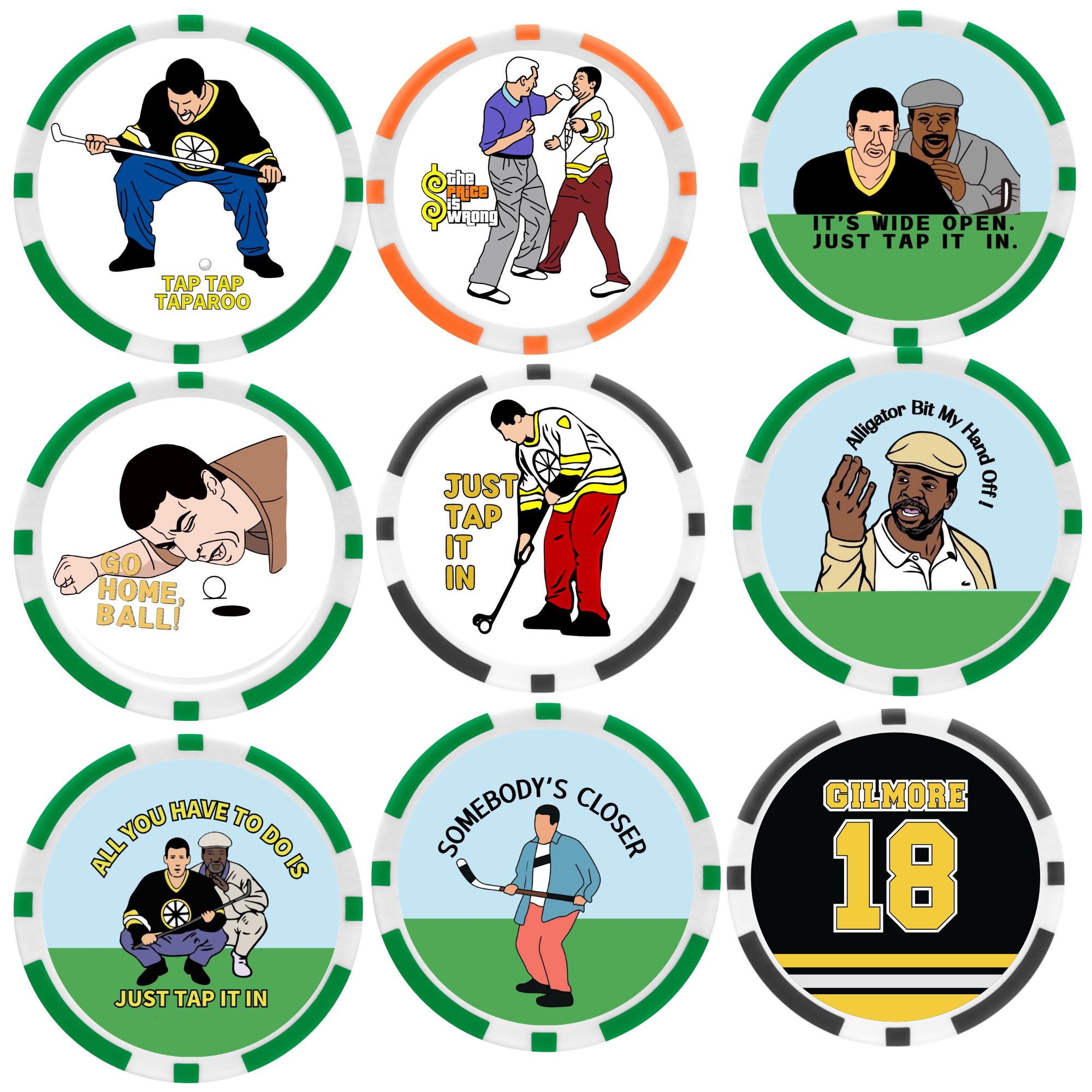 9 counts EA ABS Golf Poker Bal – Ball Marker Set recenzja i cena