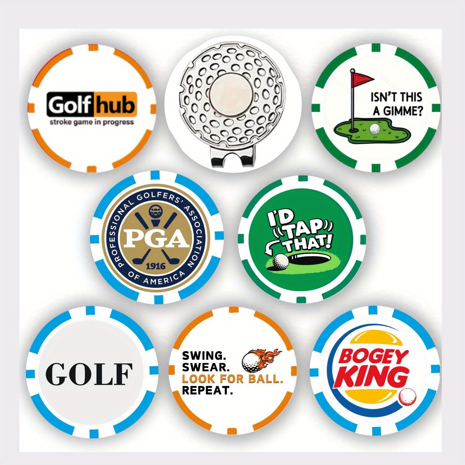 7 Pcs PGA Golf Ball Markers wi – Ball Marker Set recenzja i cena