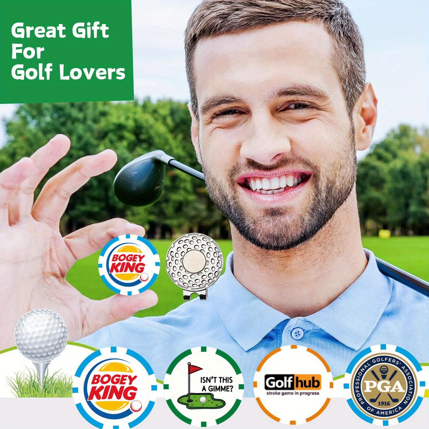7 Pcs PGA Golf Ball Markers wi – Ball Marker Set recenzja i cena