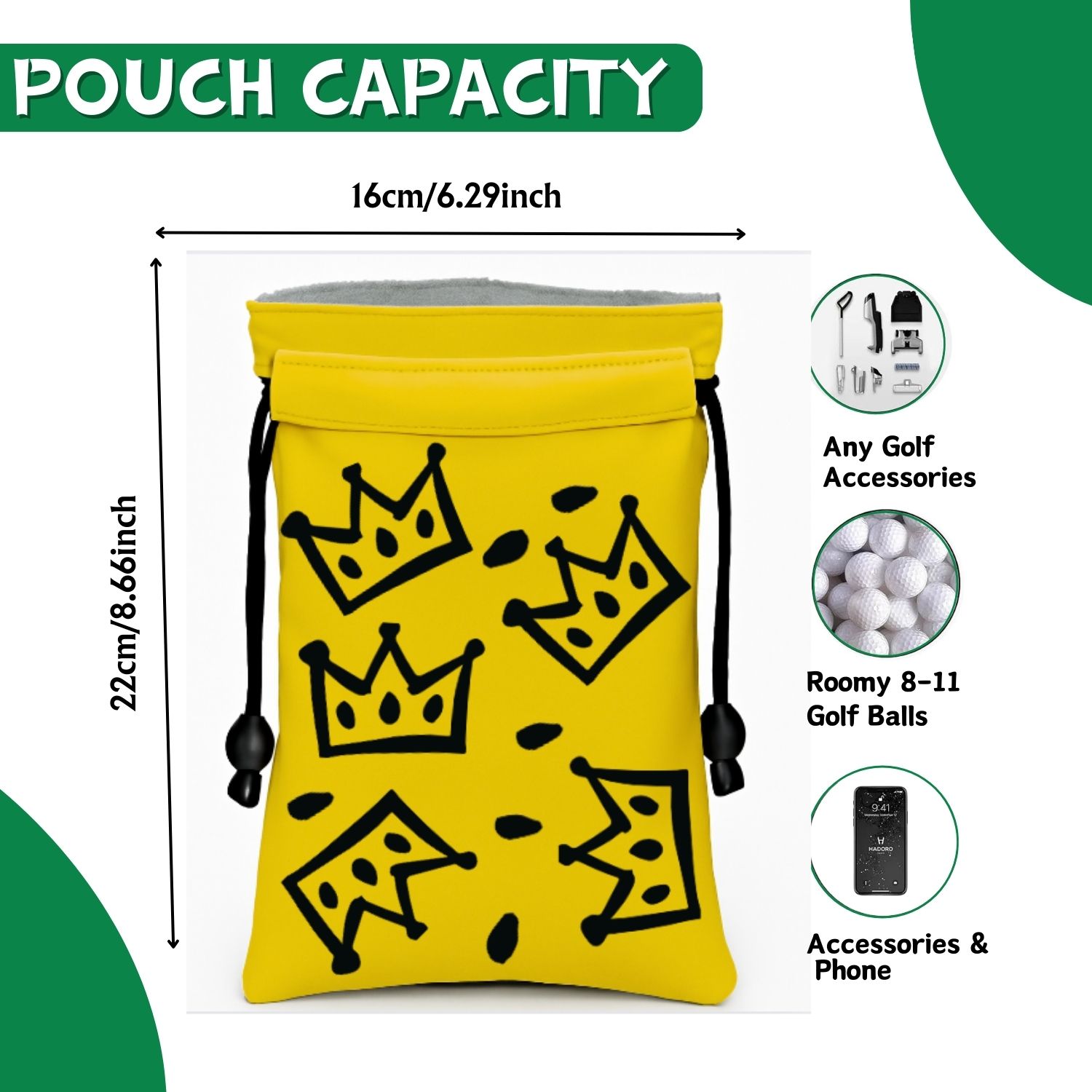 Crown Golf valuable item bag,  – Golf Equipment Stores recenzja i cena