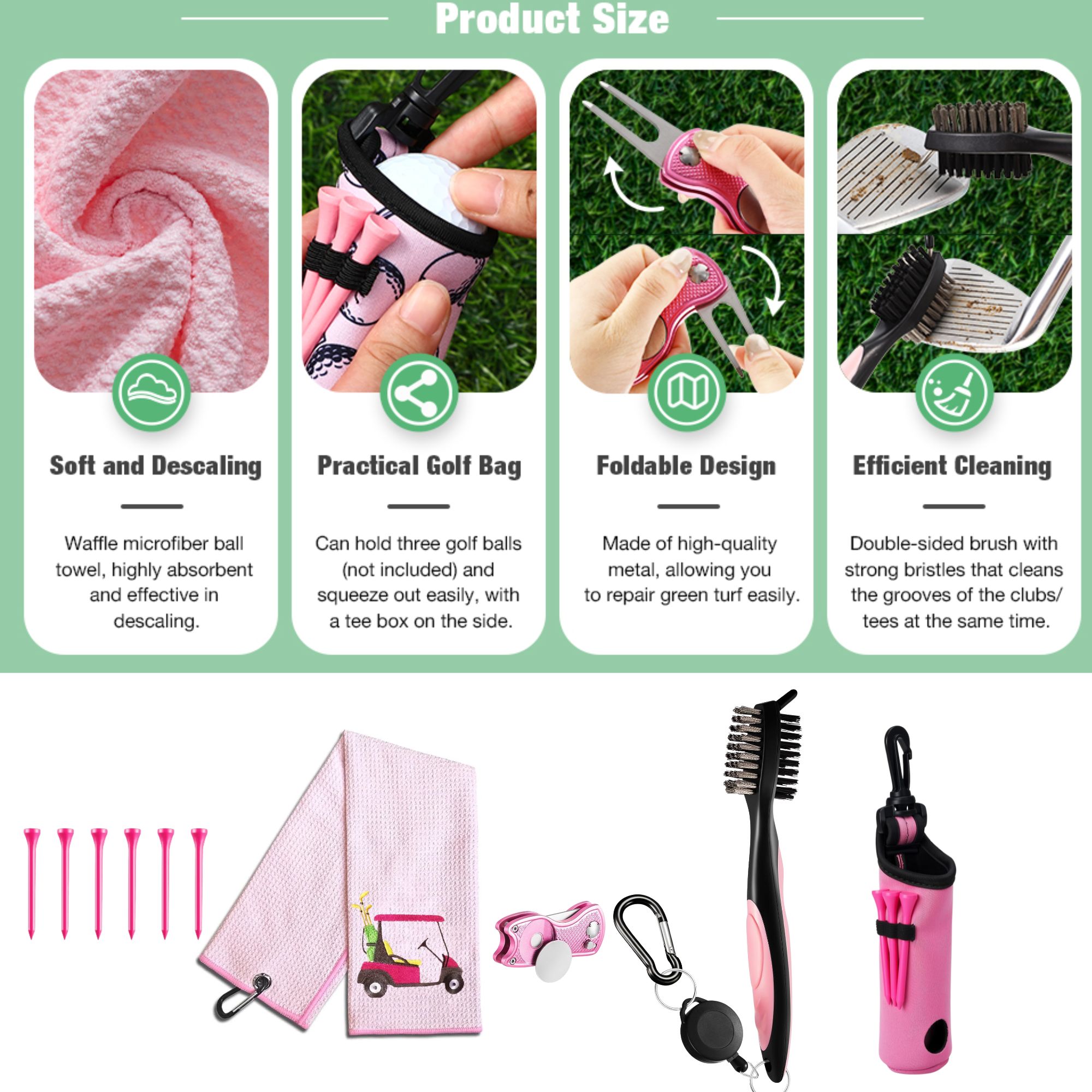 10 Pcs Golf Accessories Kit, I – Ball Marker Set recenzja i cena
