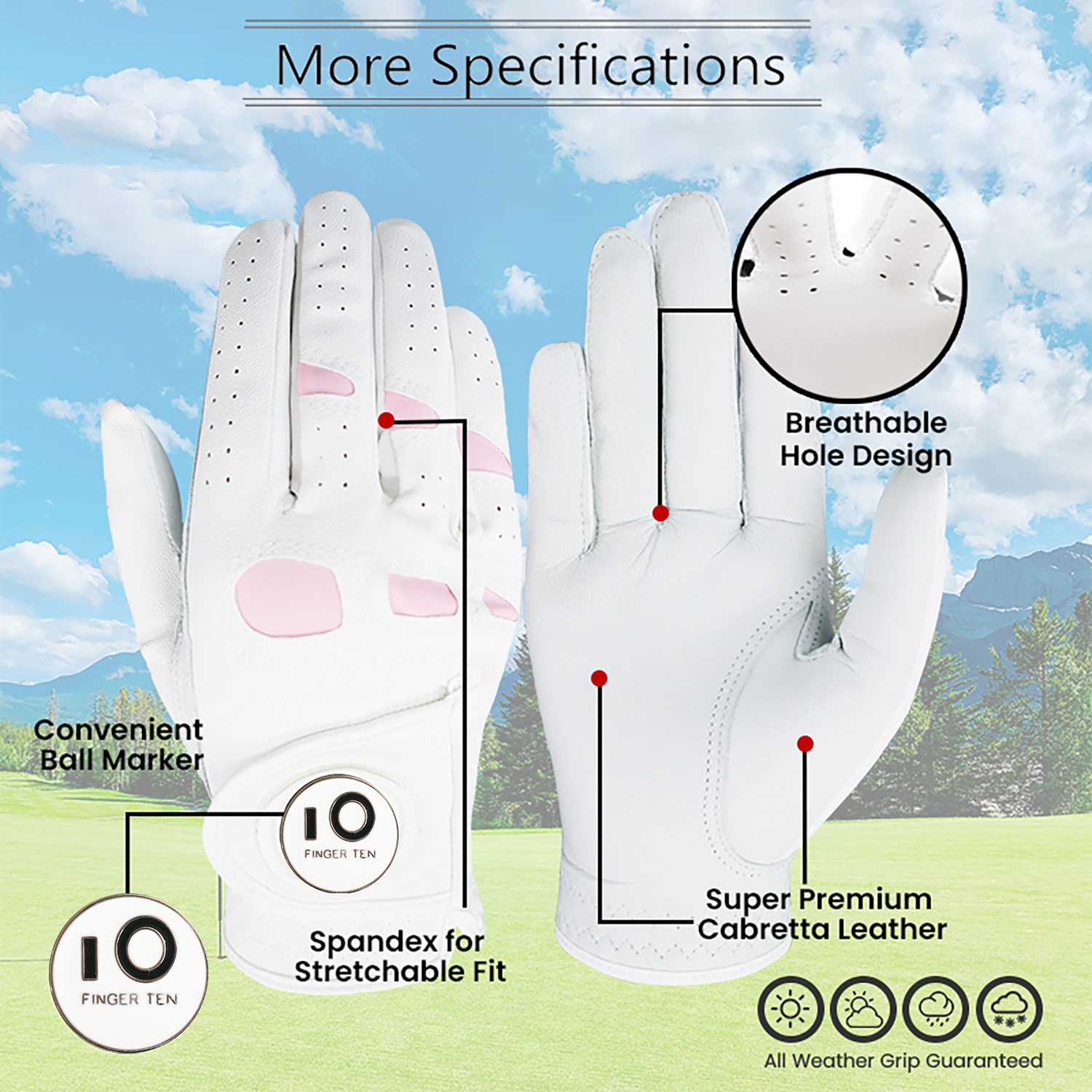 6 Pcs Rain Grip All Weather Wo – Ball Marker Set recenzja i cena