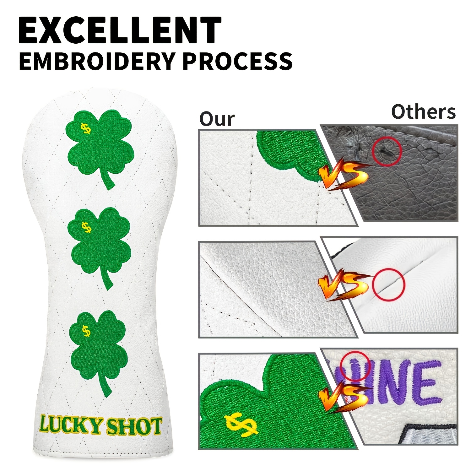 1pc/3pcs Four-Leaf Clover Doll – Headcover Driver recenzja i cena