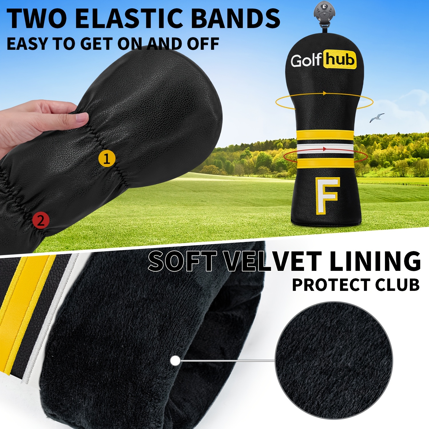 1pc/4pcs Driver/Fairway/Hybrid – Headcover Driver recenzja i cena
