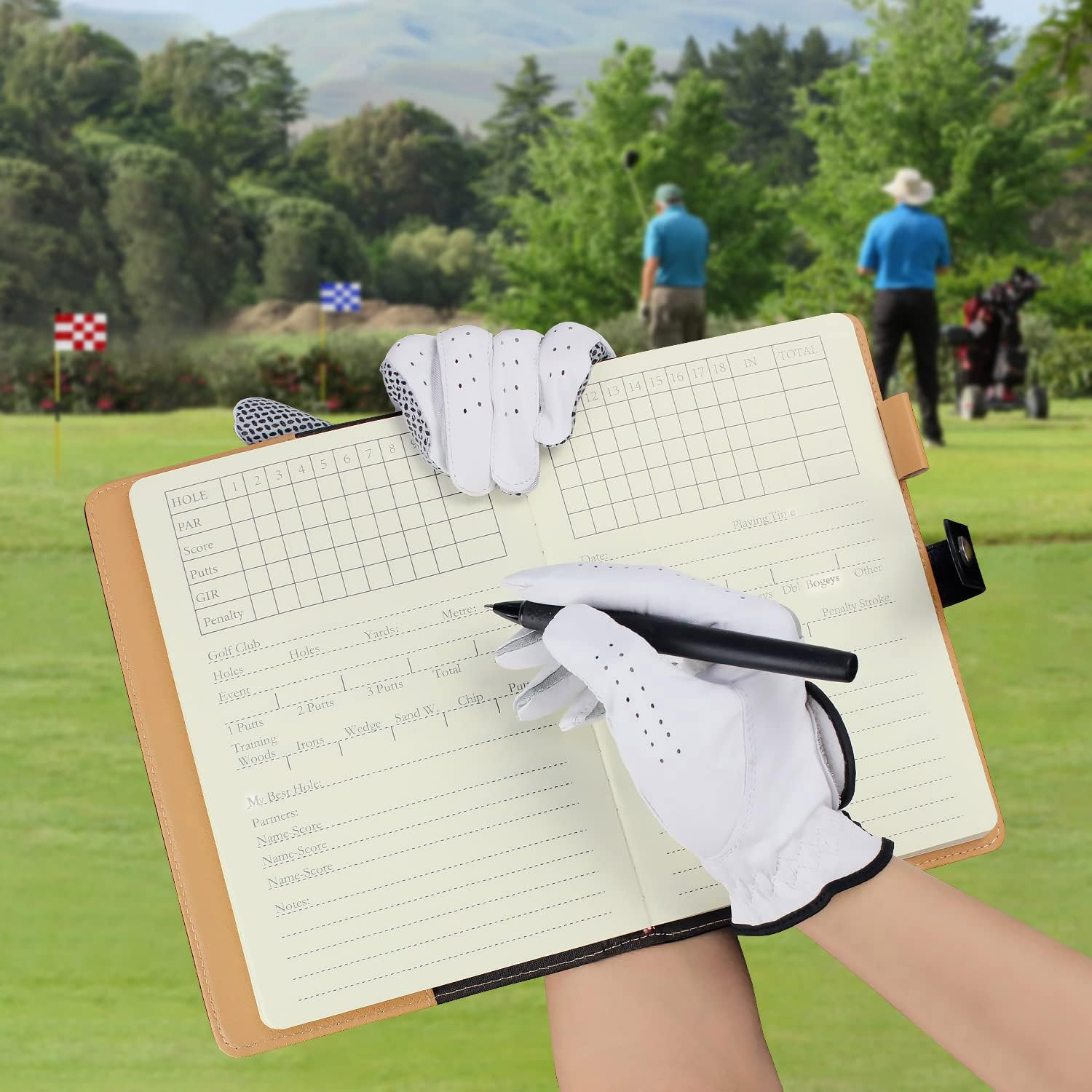 Black Leather Golf Scorecard H – Golf Scorecard Holder recenzja i cena