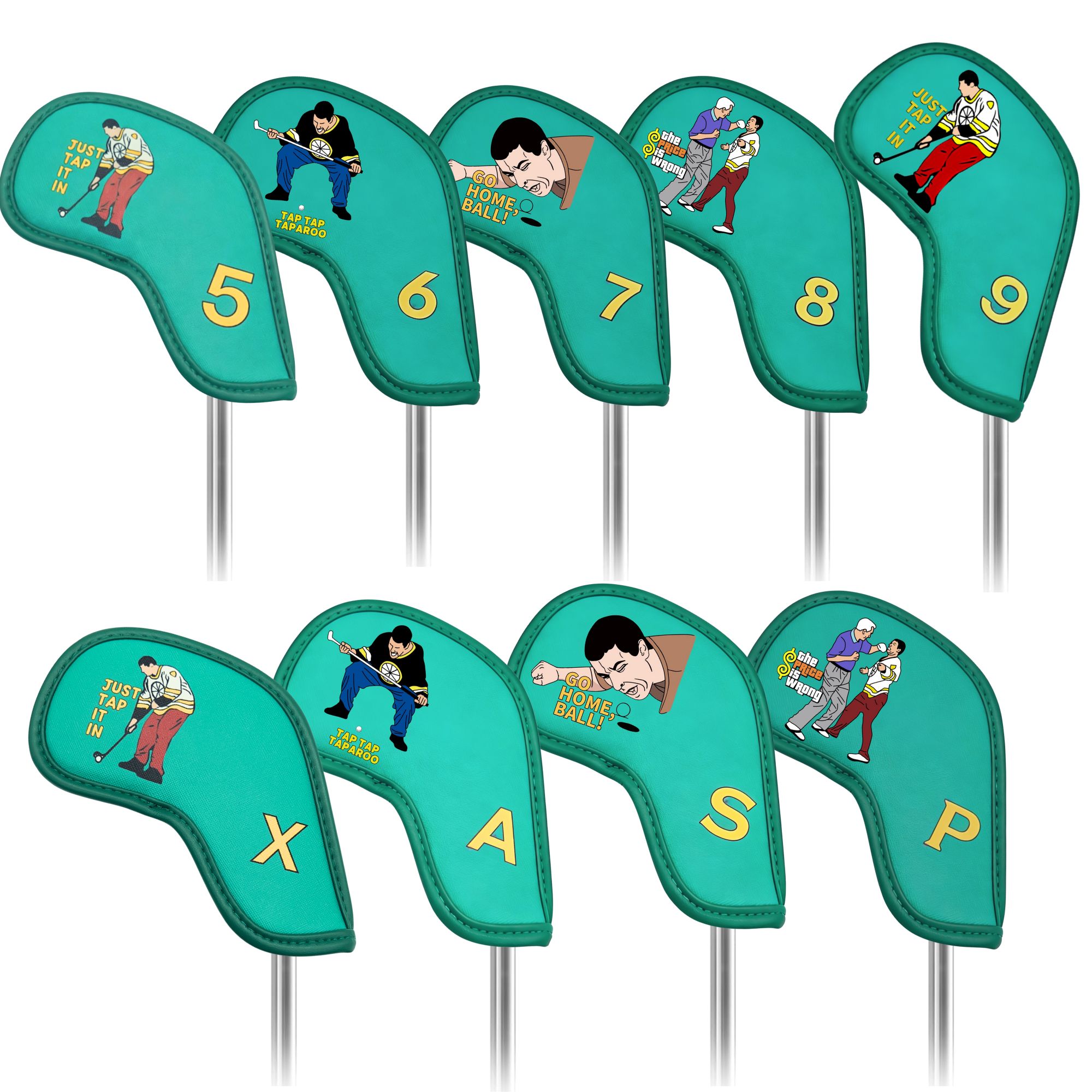 9 pcs Golf Iron Covers with Fu – Golf Equipment Suppliers recenzja i cena