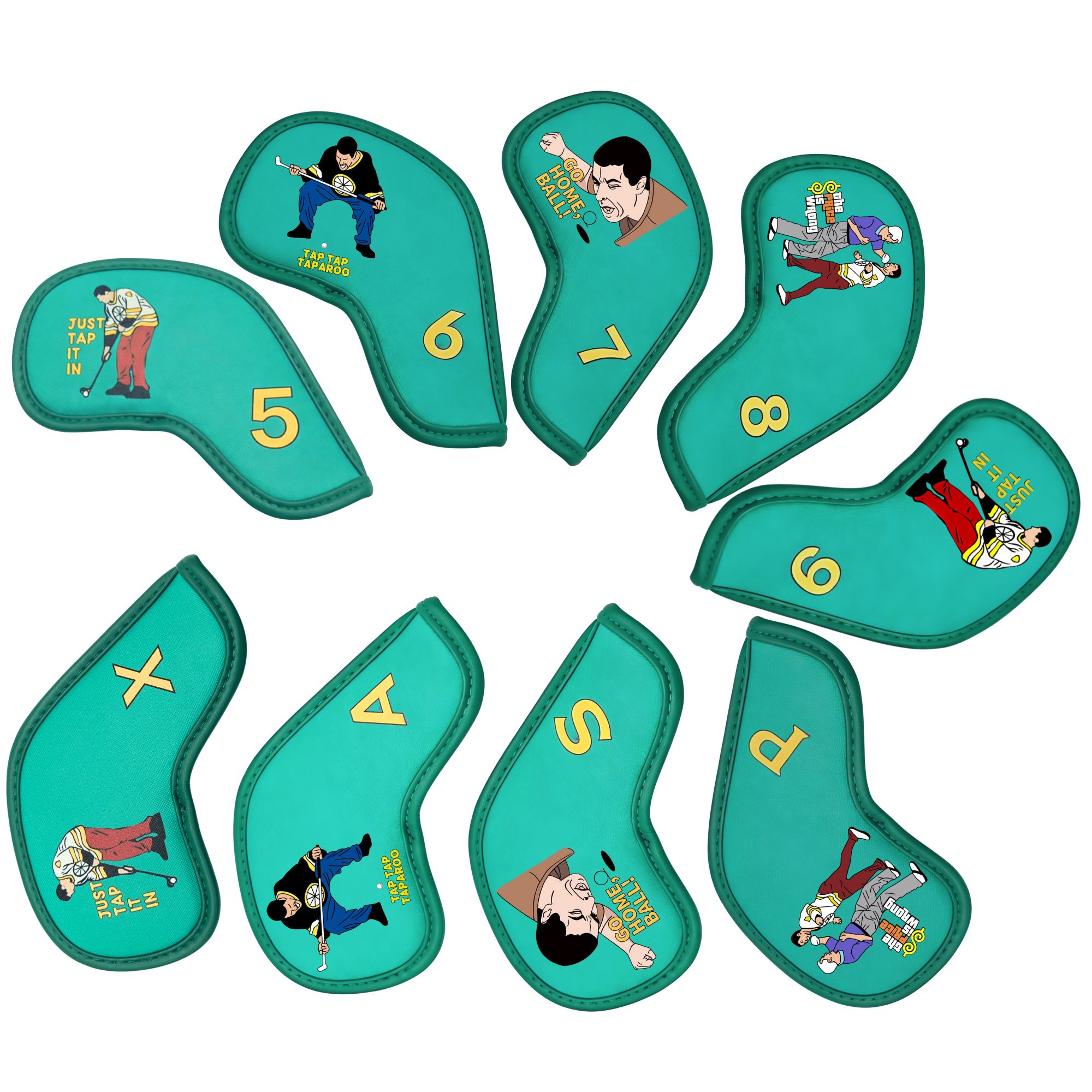 9 pcs Golf Iron Covers with Fu – Golf Equipment Suppliers recenzja i cena
