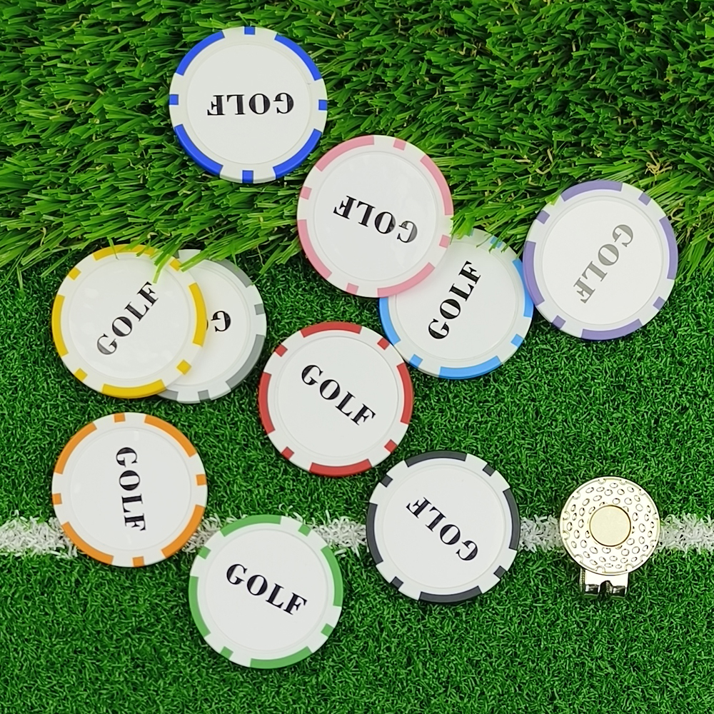 10Pcs Golf Ball Marker With Go – Ball Marker Set recenzja i cena
