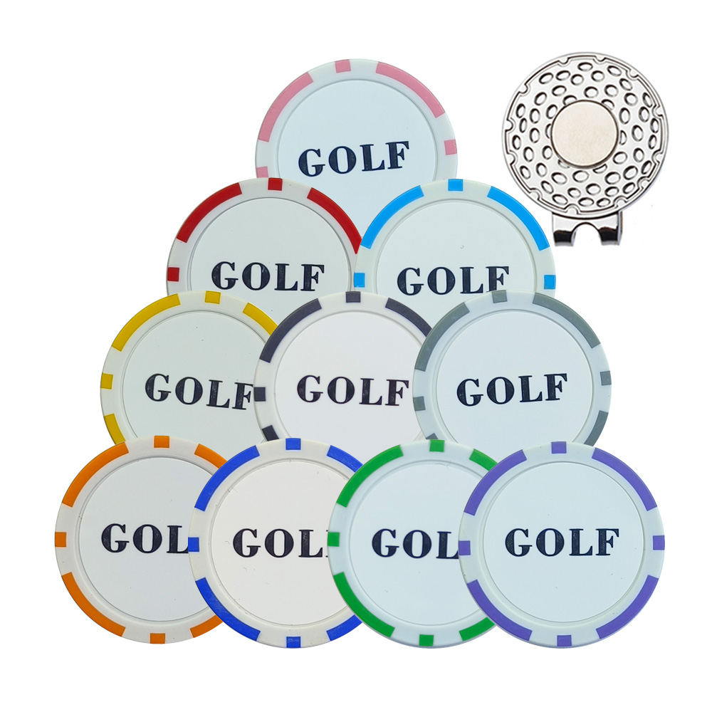 10Pcs Golf Ball Marker With Go – Ball Marker Set recenzja i cena