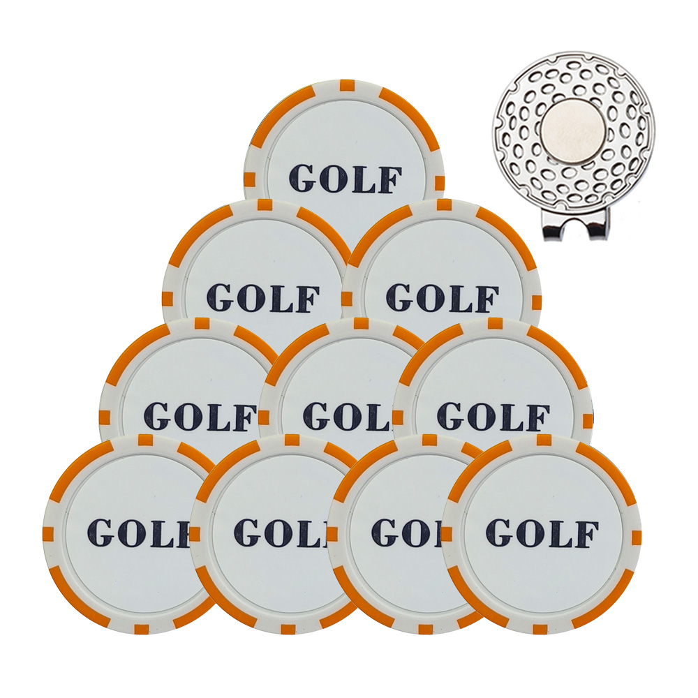 10Pcs Golf Ball Marker With Go – Ball Marker Set recenzja i cena